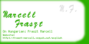 marcell fraszt business card